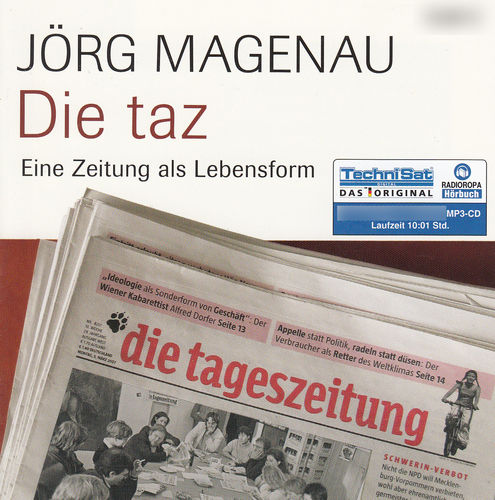 Hörbuch: Jörg Magenau: Die taz: Zeitung als Lebensform *** NEUWERTIG ***