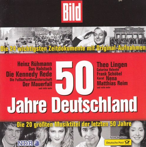 50 Jahre Deutschland - Musiktitel & Tondokumente auf 2 CDs