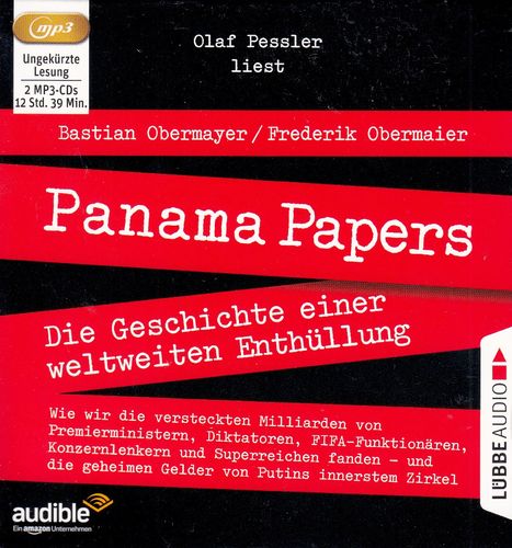 Bastian Obermayer, Frederik Obermaier: Panama Papers * Hörbuch * NEUWERTIG *